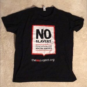 ‘The NO Project’ anti-slavery T-Shirt.